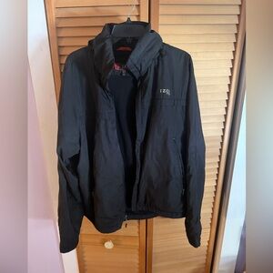 IZOD Men's Black Windbreaker Jacket